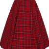 Hell Bunny Irvine Tartan 50's Swing Skirt Red