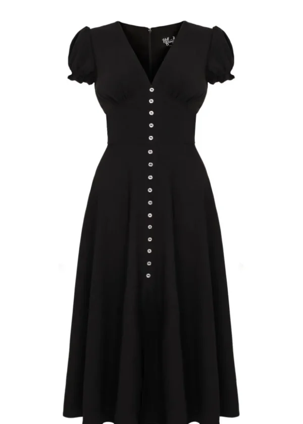 Hell Bunny Jinx 40's A-Line Dress Black