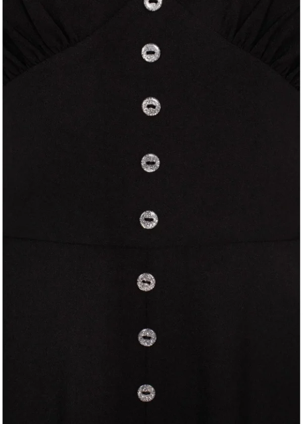 Hell Bunny Jinx 40's A-Line Dress Black