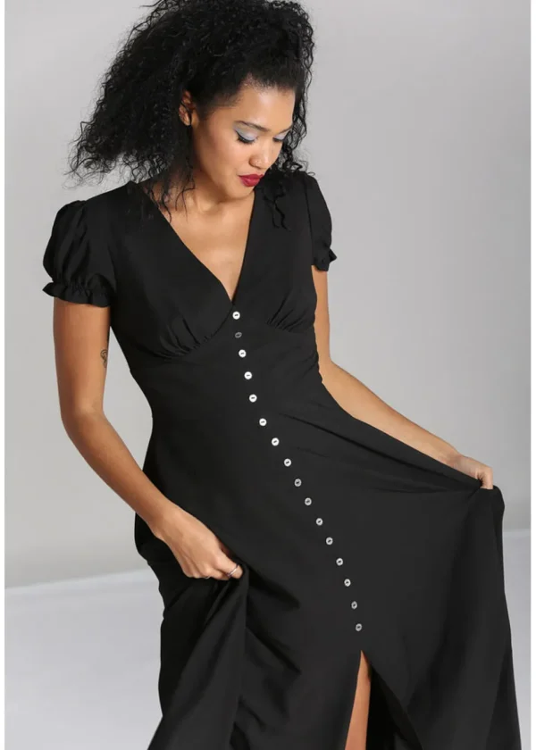 Hell Bunny Jinx 40's A-Line Dress Black