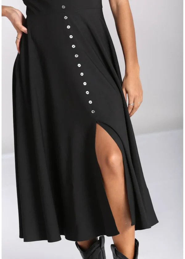Hell Bunny Jinx 40's A-Line Dress Black