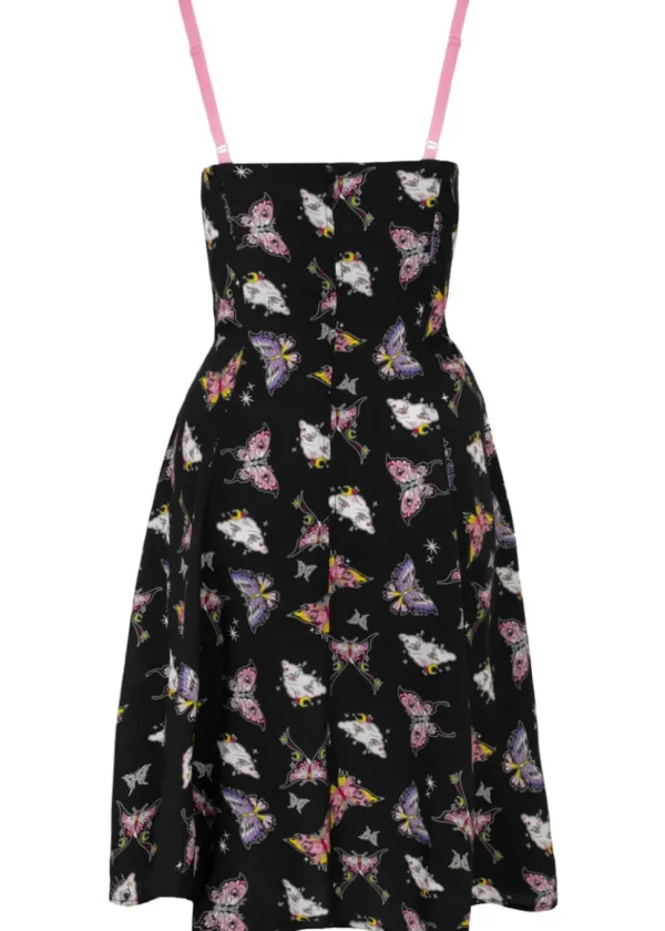 Hell Bunny Kocho Butterfly 50's Swing Dress Black
