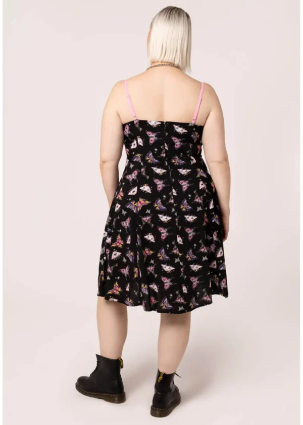 Hell Bunny Kocho Butterfly 50's Swing Dress Black
