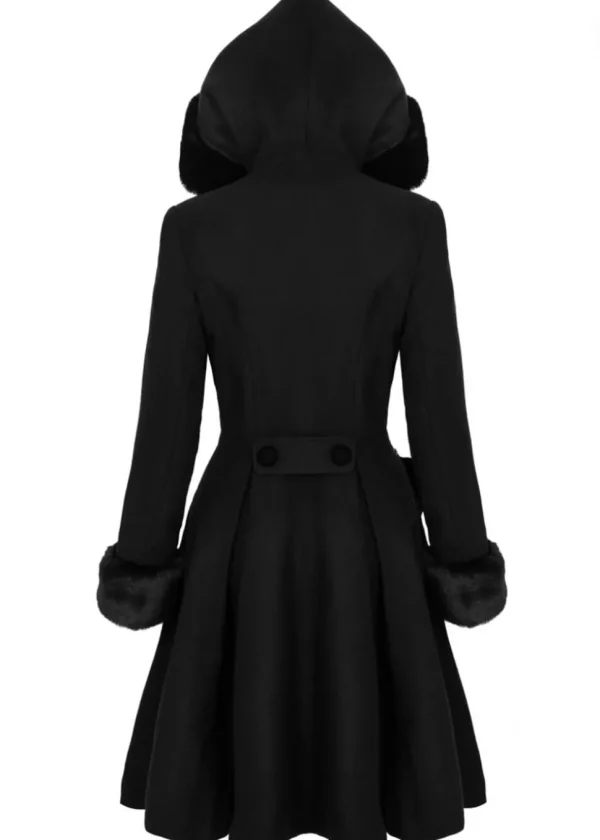 Hell Bunny Oita 40's Coat Black