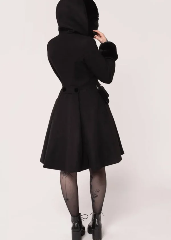Hell Bunny Oita 40's Coat Black