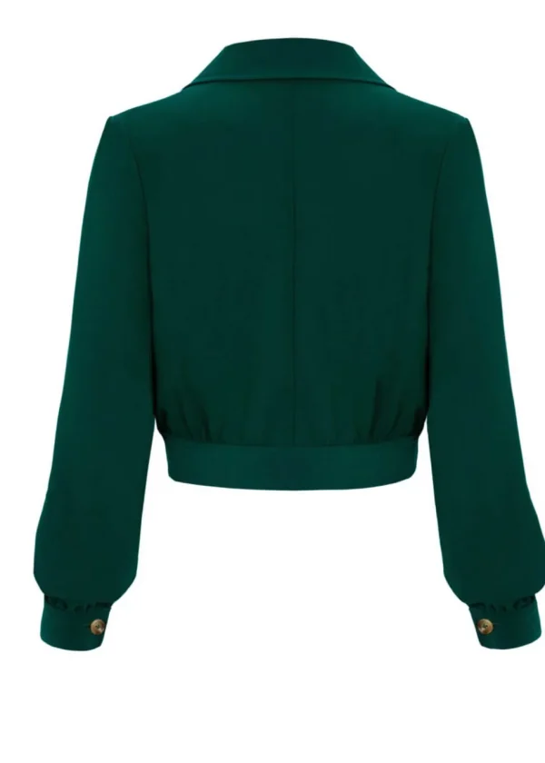 Hell Bunny Ravenwood 40's Jacket Dark Green