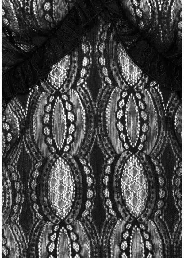 Hell Bunny Rhea Lace Top Black