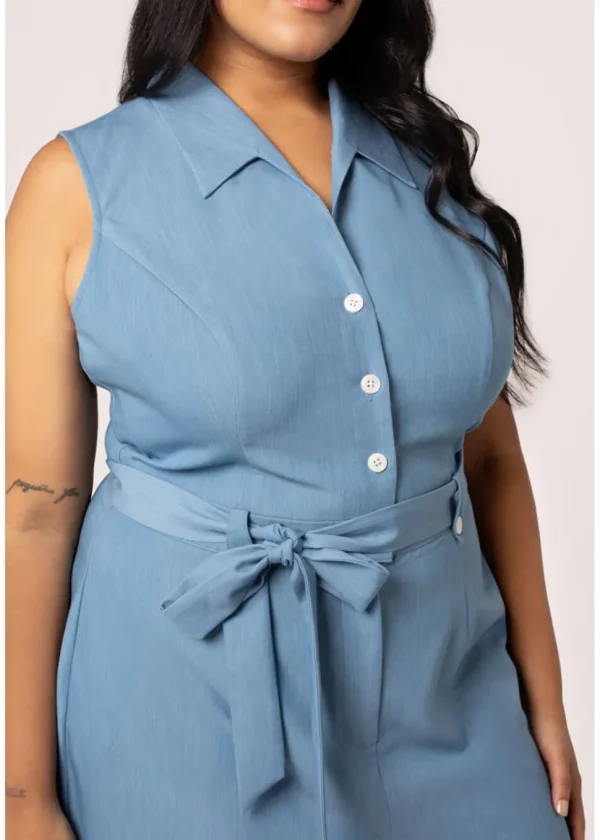 Hell Bunny Rylee Jumpsuit Blue