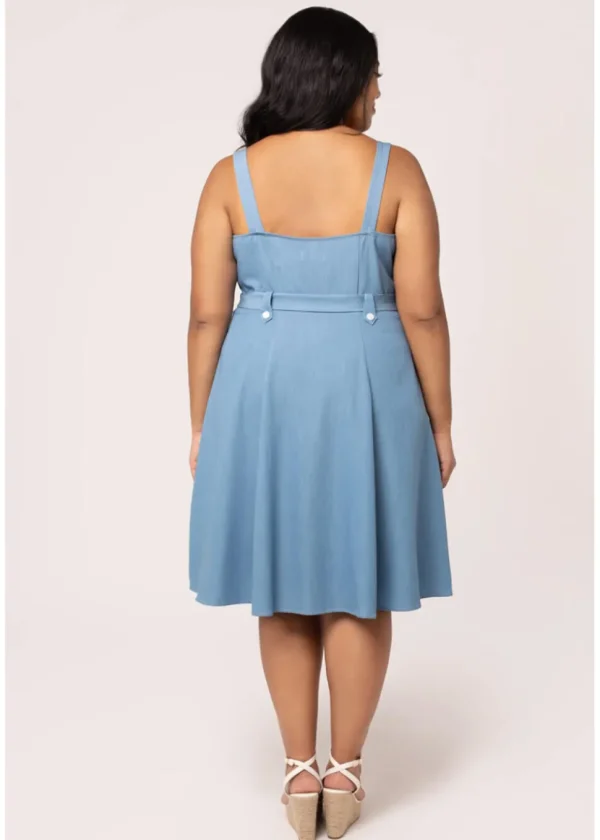 Hell Bunny Rylee 40's Swing Dress Blue
