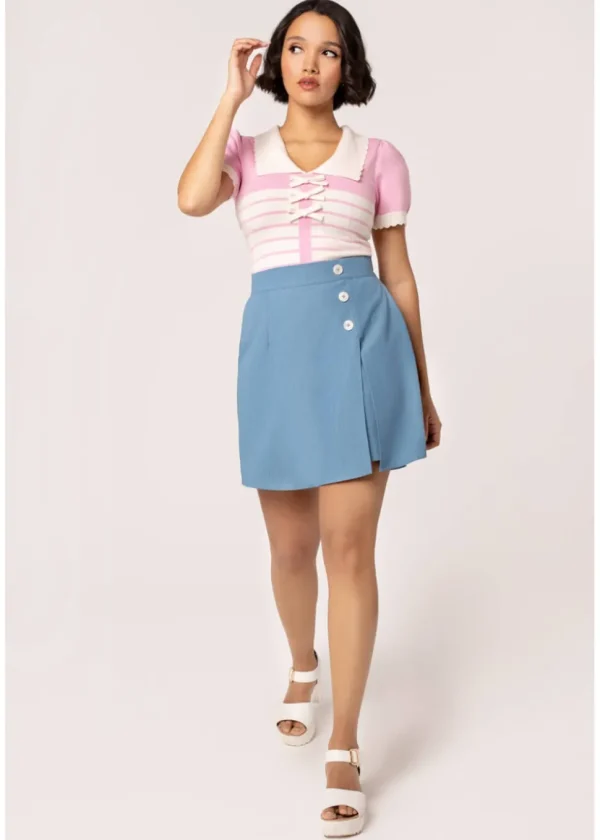 Hell Bunny Rylee Skorts Blue