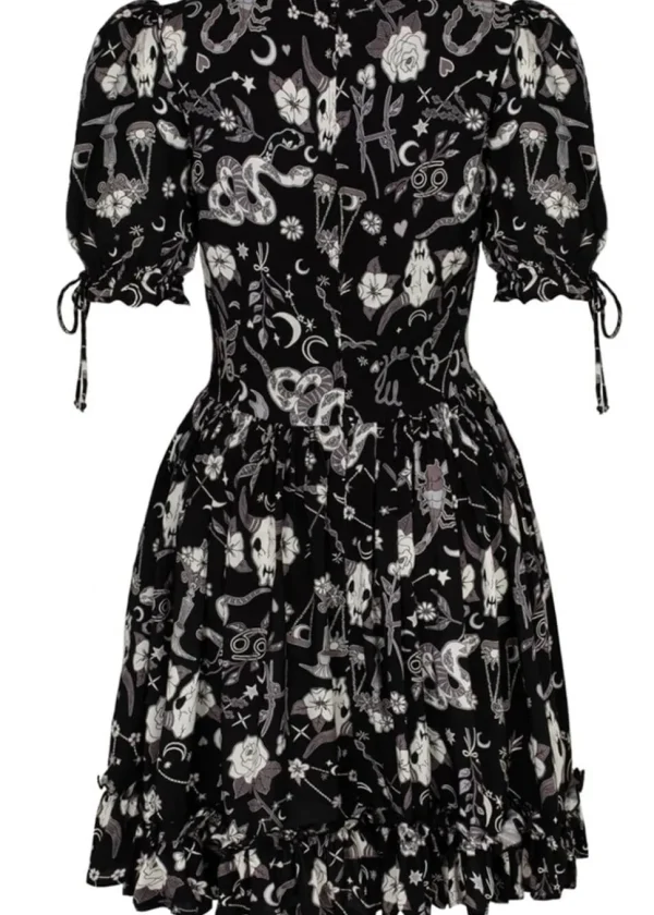 Hell Bunny Star Sign 60's Mini Dress Black