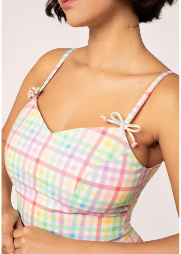 Hell Bunny Suzon Stripe 40's Swing Dress Multi