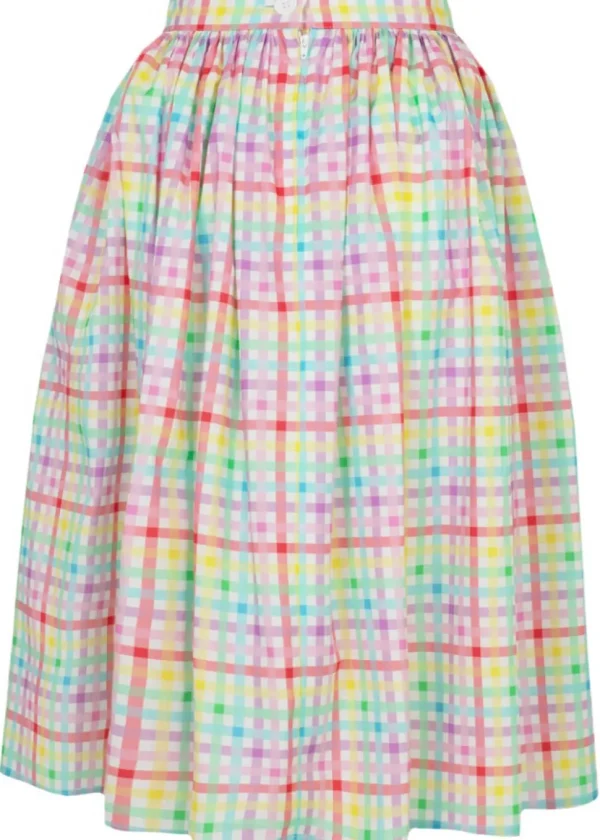 Hell Bunny Suzon Stripe 50's Swing Skirt Multi