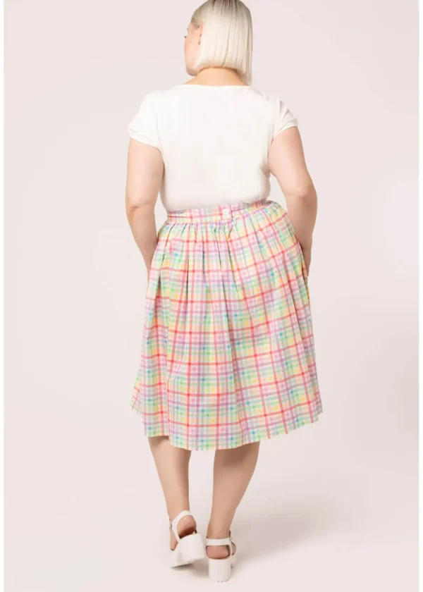 Hell Bunny Suzon Stripe 50's Swing Skirt Multi