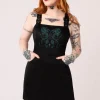 Hell Bunny Venom Snake 80's Mini Dress Green