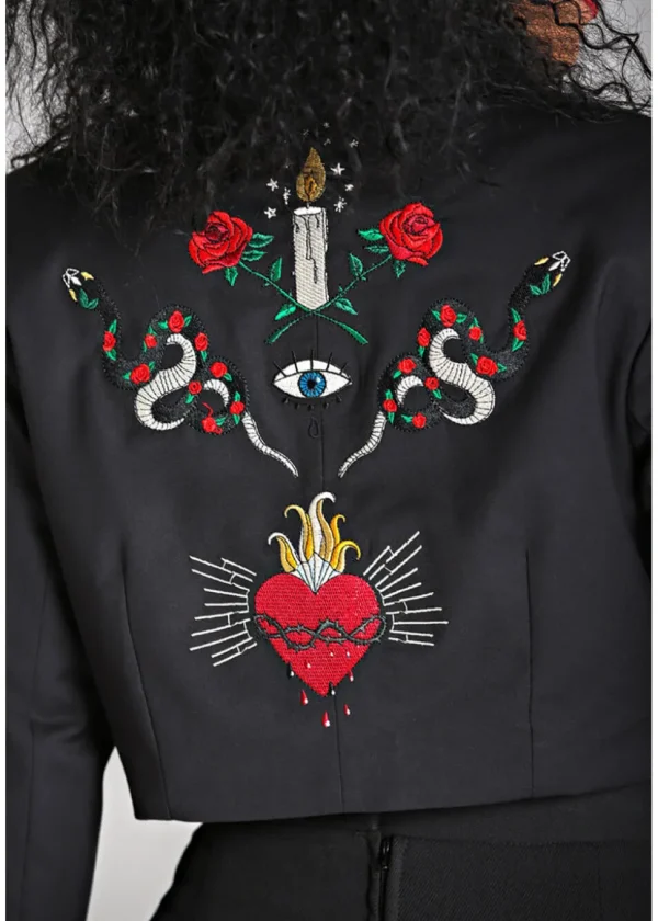 Hell Bunny Viva Maria Blazer Black