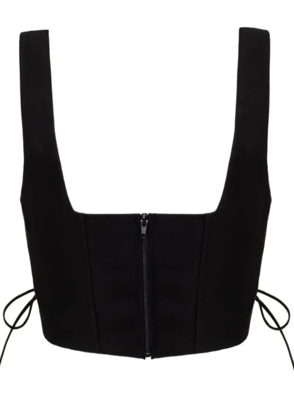 Hell Bunny Viva Maria Corset Top Black