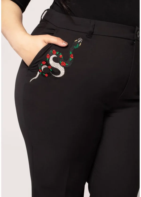 Hell Bunny Viva Maria Trousers Black