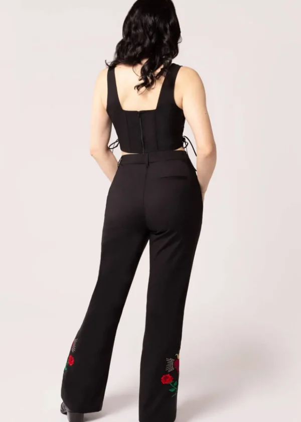 Hell Bunny Viva Maria Trousers Black