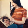 Hell Bunny Vixey 60's Jumper Brown