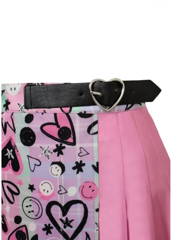 Hell Bunny x Smiley Robbie Skirt Multi