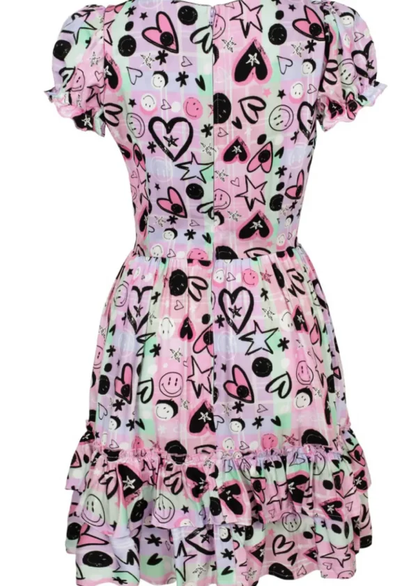Hell Bunny x Smiley Robbie Dress Multi