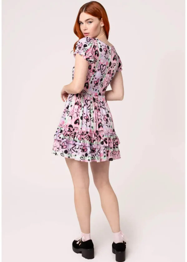Hell Bunny x Smiley Robbie Dress Multi