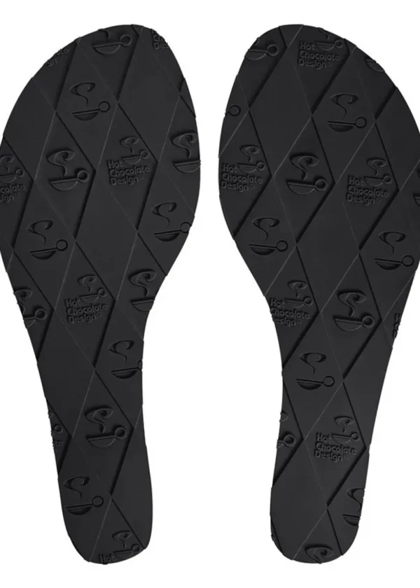 Hot Chocolate Design Gloomy Gaze Sandals Purple