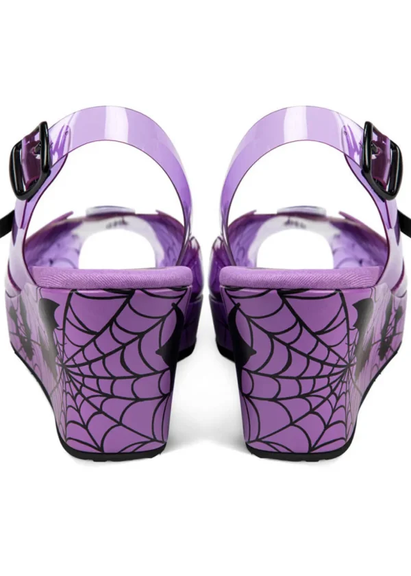 Hot Chocolate Design Gloomy Gaze Sandals Purple