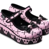 Hot Chocolate Design Pink Bones Platform Shoes Pink