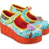 Hot Chocolate Design Ramen Platform Shoes Multi