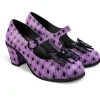Hot Chocolate Design Spider Tooth Pumps Purple
