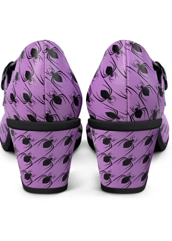 Hot Chocolate Design Spider Tooth Pumps Purple