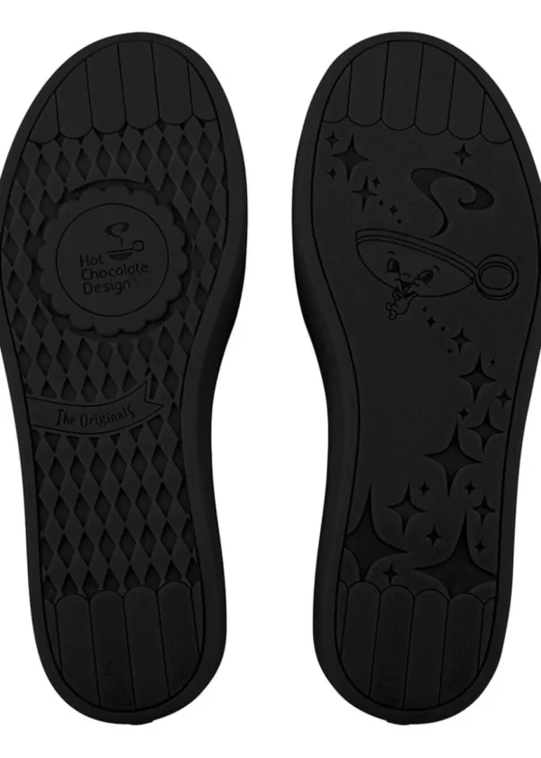 Hot Chocolate Design Spider Blossom Sneakers Trainers Black