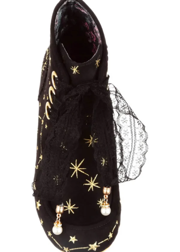 Irregular Choice Alpha Centauri Boots Black