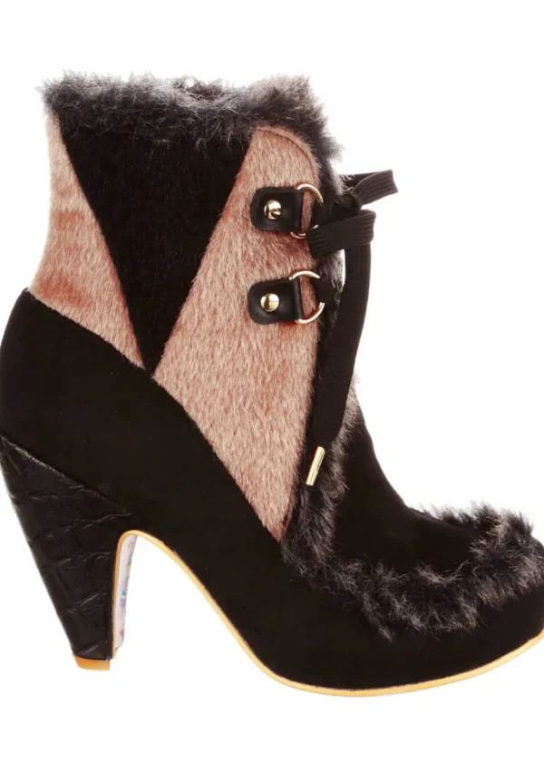 Irregular Choice Apple Turnover Boots Black