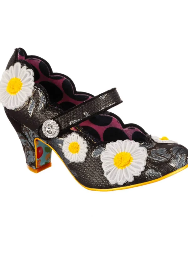 Irregular Choice Daisy Darling 40's Pumps Black