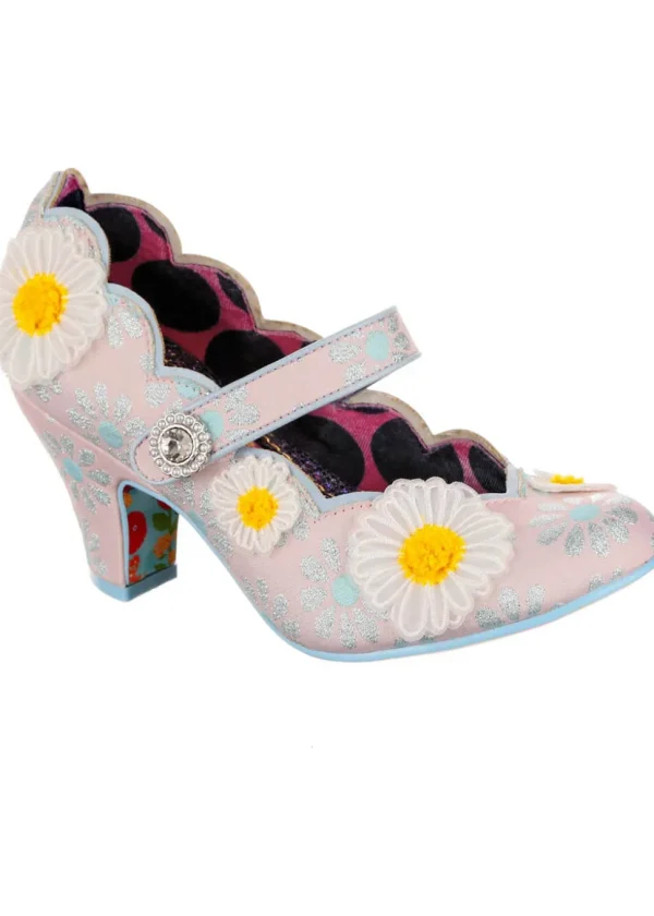 Irregular Choice Daisy Darling 40's Pumps Light Pink