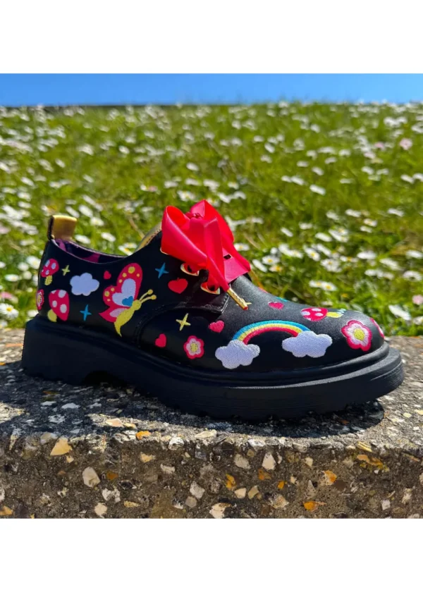 Irregular Choice Dear Diary Shoes Black