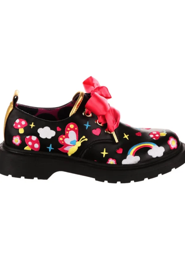 Irregular Choice Dear Diary Shoes Black
