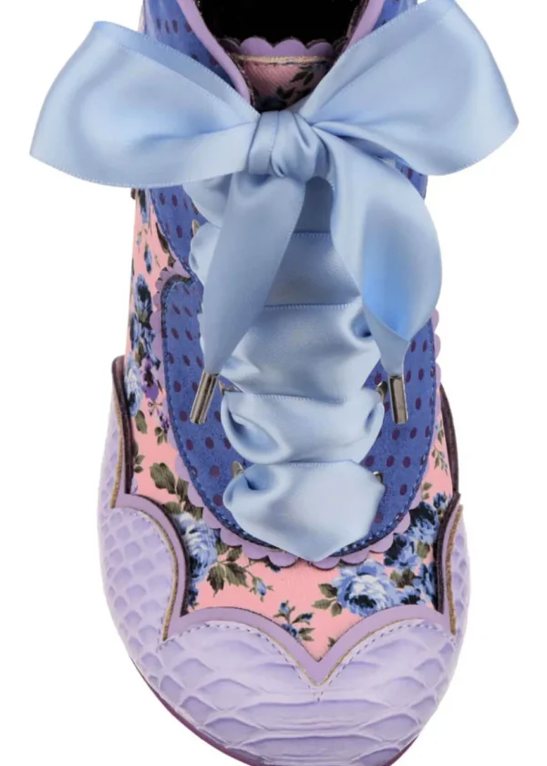 Irregular Choice Dolly Mixture 40's Ankle Boots Navy