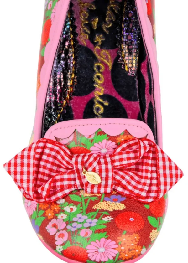 Irregular Choice Kanjanka Florals 50's Pumps Red