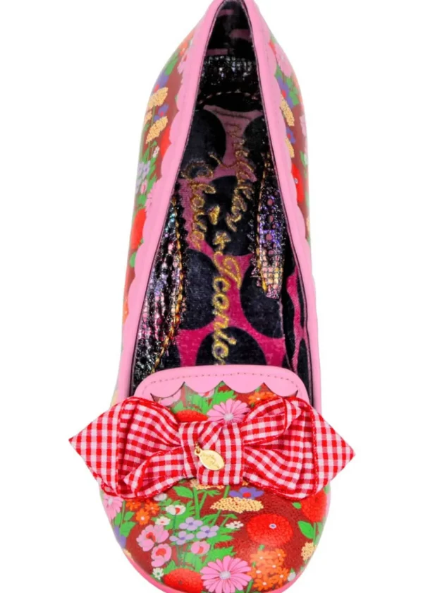 Irregular Choice Kanjanka Florals 50's Pumps Red