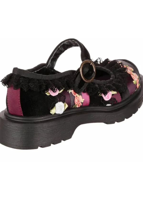 Irregular Choice Lacey Stroll Mary Jane Shoes Black