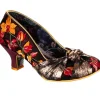 Irregular Choice Orchiding Me Pumps Bordeaux Red