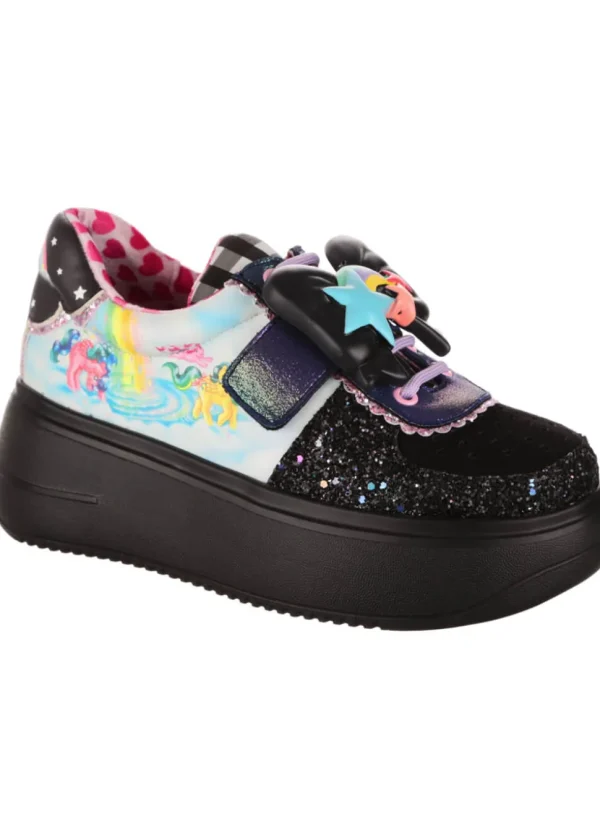 Irregular Choice x My Little Pony Rainbow Of Light Sneakers Black
