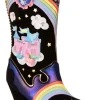 Irregular Choice x My Little Pony Rainbow Bridge Cowboy Boots Black