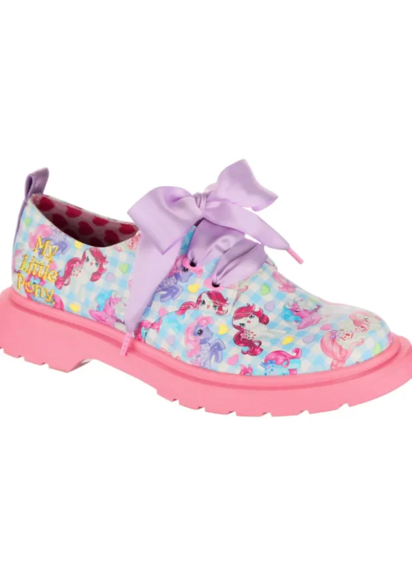 Irregular Choice x My Little Pony Rad Magic Lace-up Shoes Blue Pink