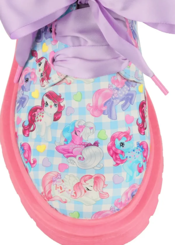 Irregular Choice x My Little Pony Rad Magic Lace-up Shoes Blue Pink