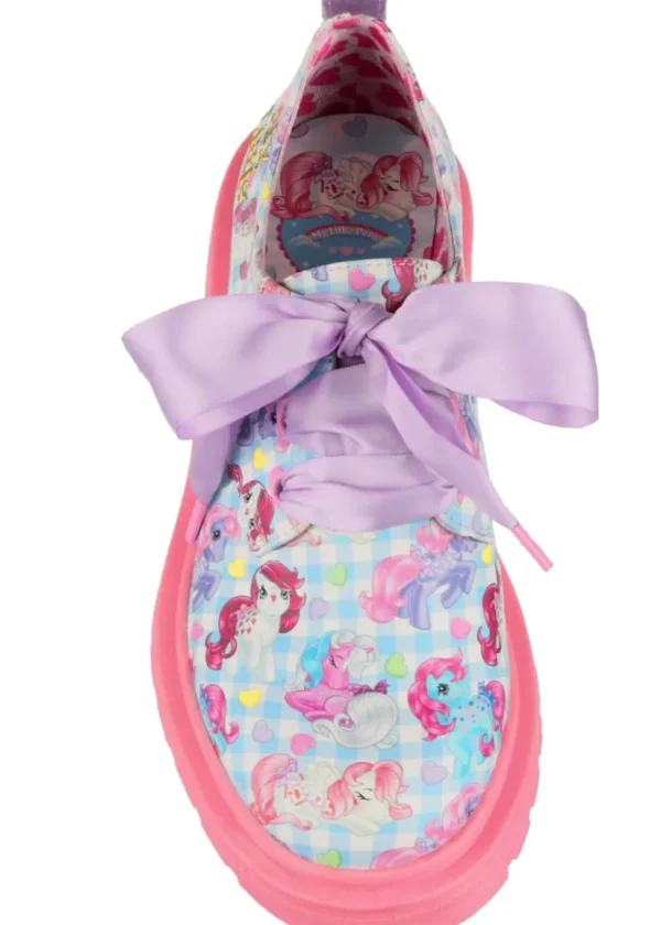 Irregular Choice x My Little Pony Rad Magic Lace-up Shoes Blue Pink